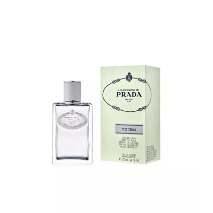 "Prada Infusion D'Iris Cèdre: A fresh, woody, iris, cedar."