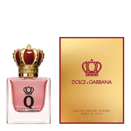 "D&G Q Intense: A dark cherry, heliotrope, amber, bold."