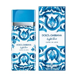 "Experience the radiant charm of Dolce&Gabbana Light Blue Capri In Love Eau de Parfum Spray, a captivating new fragrance for wom