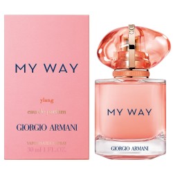 "My Way Ylang opens with a joyful explosion of juicy Mango Accord and sparkling Bergamot, infused with radiant white flowers, cr