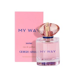 "Embark on a new, vibrant sensory journey with Giorgio Armani My Way Nectar Eau de Parfum, an irresistibly fresh and fruity new