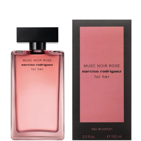 "Unveil your most intimate and sensual self with Narciso Rodriguez For Her Musc Noir Rose Eau de Parfum, a captivating new chapt