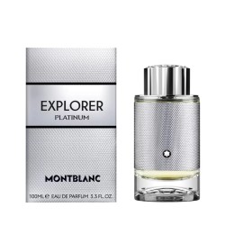 "Embark on an exhilarating journey to new heights with Montblanc Explorer Platinum Eau de Parfum, a captivating and intensely ma