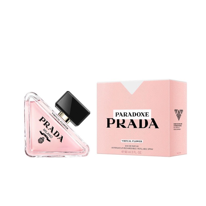 "Step into a new dimension of florality with Prada Paradoxe Virtual Flower Eau de Parfum, a groundbreaking fragrance for women l "Step into a new dimension of florality with Prada Paradoxe Virtual Flower Eau de Parfum, a groundbreaking fragrance for women l