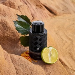 "MONTBLANC Explorer Extreme: An intense woody, amber, and leather fragrance for the modern adventurer. Conquer new horizons."