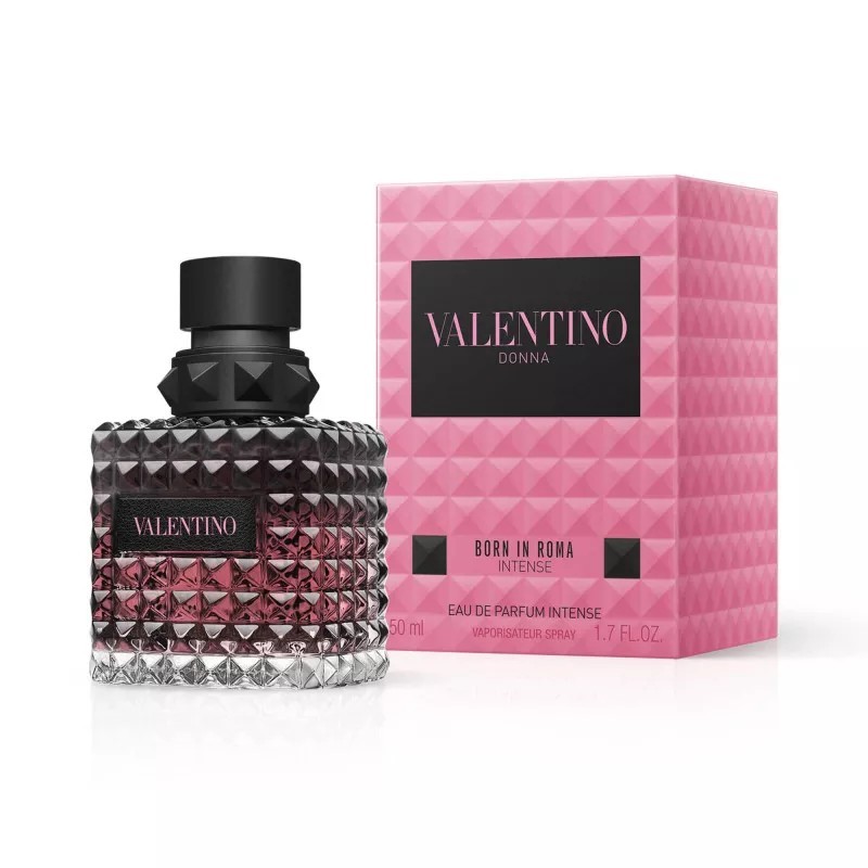 "Valentino Donna Intense: A magnetic, vanilla, jasmine, amber, bold." "Valentino Donna Intense: A magnetic, vanilla, jasmine, amber, bold."