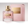 "Valentino Donna: An elegant, rose, iris, leather, sophisticated."