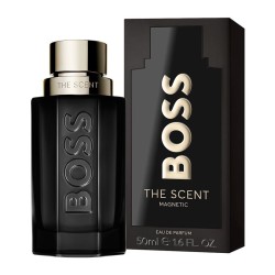 "Hugo Boss The Scent Magnetic: An intense, leather, fruity, vanilla."