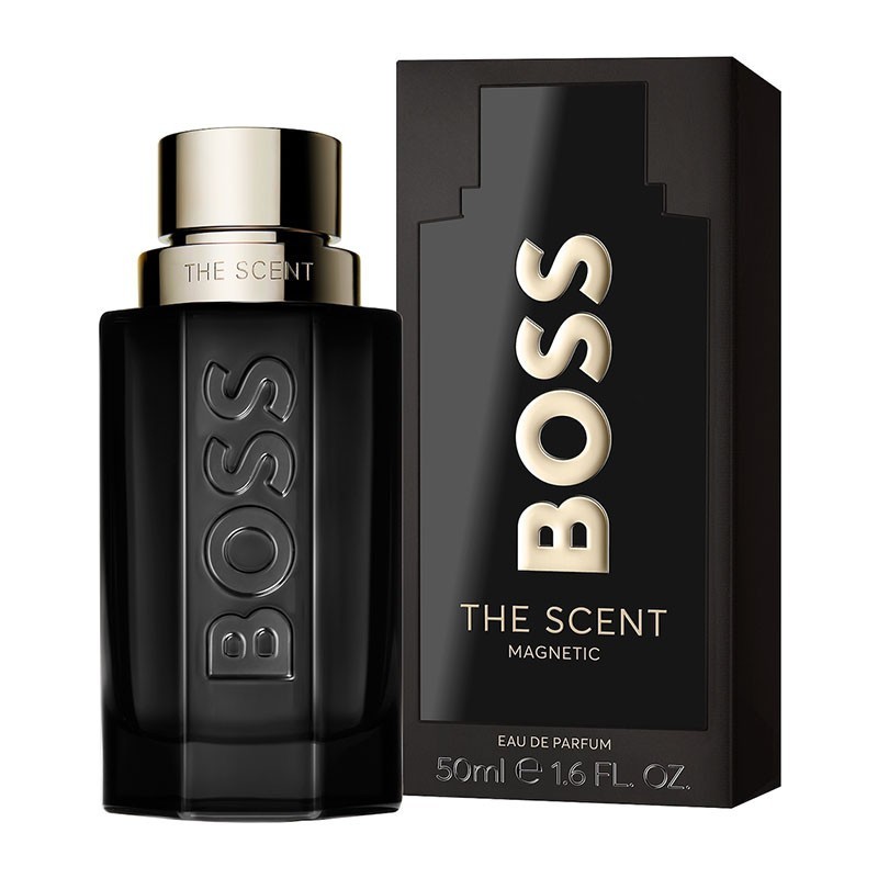 "Hugo Boss The Scent Magnetic: An intense, leather, fruity, vanilla." "Hugo Boss The Scent Magnetic: An intense, leather, fruity, vanilla."