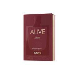 "Unleash your power with Hugo Boss Alive Absolu. A bold, woody-leathery Eau de Parfum featuring intense patchouli, sensual leath