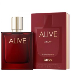 "Unleash your power with Hugo Boss Alive Absolu. A bold, woody-leathery Eau de Parfum featuring intense patchouli, sensual leath