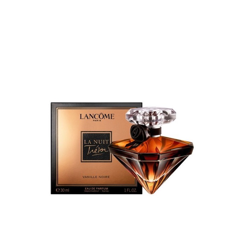 "Lancôme La Nuit Trésor Vanille Noire: Dark, smoky, vanilla." "Lancôme La Nuit Trésor Vanille Noire: Dark, smoky, vanilla."