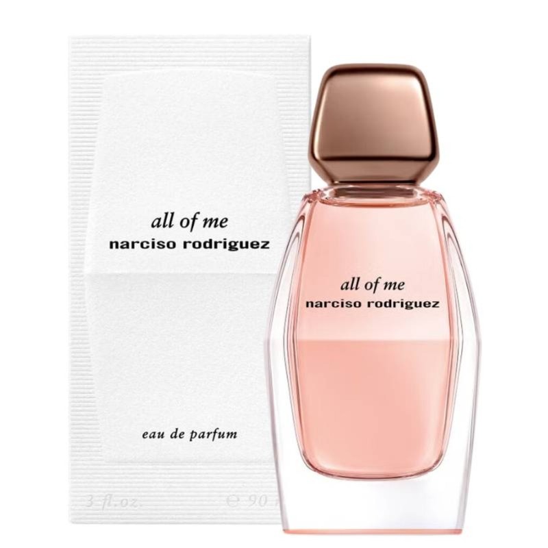 "Narciso Rodriguez All Of Me: A modern, multifaceted, floral musk." "Narciso Rodriguez All Of Me: A modern, multifaceted, floral musk."