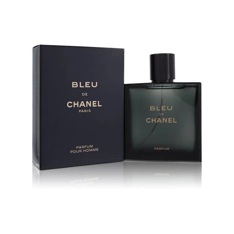 "Bleu de Chanel Le Parfum: An intense, woody, amber, aromatic." "Bleu de Chanel Le Parfum: An intense, woody, amber, aromatic."