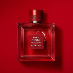 "Guerlain Habit Rouge Parfum: A deep, intense, oriental leather."