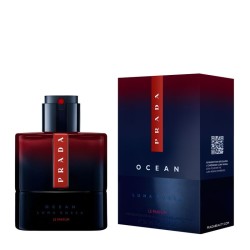 "Prada Luna Rossa Ocean Le Parfum: Deep, woody, vanilla, marine."