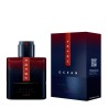 "Prada Luna Rossa Ocean Le Parfum: Deep, woody, vanilla, marine."