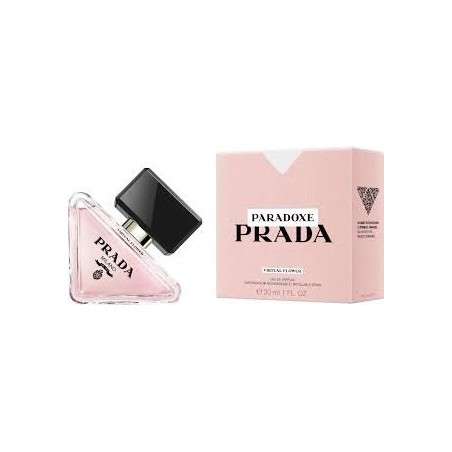 "Prada Paradoxe: A luminous, floral, amber, vibrant, modern."