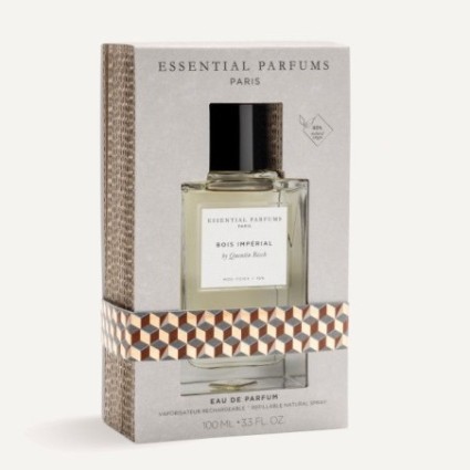 "Essential Parfums Bois Impérial EDP: A fresh, woody, vibrant."