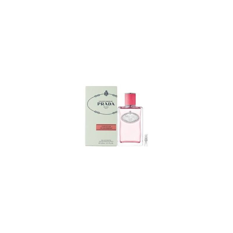 "Prada Infusion de Rhubarbe: A fresh, green, fruity, musky." "Prada Infusion de Rhubarbe: A fresh, green, fruity, musky."