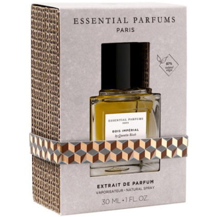 "Essential Parfums Bois Impérial Extrait: A vibrant, woody, spicy."
