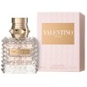 "Valentino Donna: An elegant, rose, iris, leather, sophisticated."