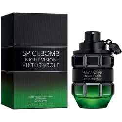 "V&R Spicebomb Night Vision EDT: A fresh, green, spicy, dark."