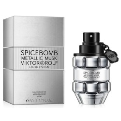 "V&R Spicebomb Metallic Musk: A warm, spicy, leather, musky."