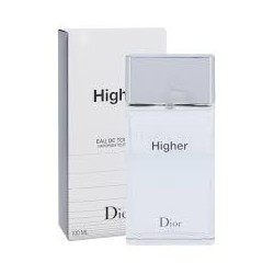 "Dior Higher: A fresh, vibrant, aromatic woody for men."