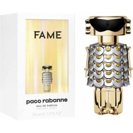 "Paco Rabanne Fame: A fruity, creamy, mango, jasmine."