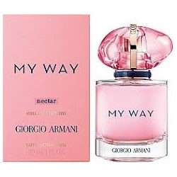 "Embark on a new, vibrant sensory journey with Giorgio Armani My Way Nectar Eau de Parfum, an irresistibly fresh and fruity new