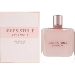"Givenchy Irresistible Rose Velvet: A soft, powdery, musky rose."