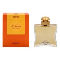 "Hermès 24 Faubourg EDT: A luminous, classic white floral."