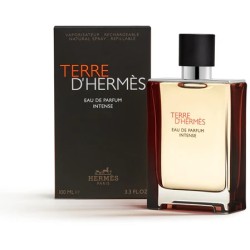 "Terre d'Hermès Eau de Parfum Intense opens with a vibrant burst of Bergamot and a sharp kick of Black Pepper, setting a bold an
