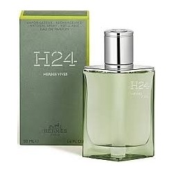 "Hermès H24 Herbes Vives: A fresh, vibrant, green aromatic."