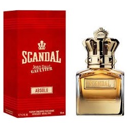 "JPG Scandal Pour Homme Absolu: An intense, woody gourmand."