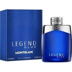 "Montblanc Legend Blue: Fresh, woody, amber, aquatic fougère."