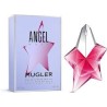 "Mugler Angel Nova: A vibrant, fruity, woody, rose, modern."