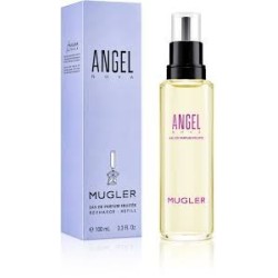 "Mugler Angel Nova Refill: A fruity, vibrant, raspberry, woody."