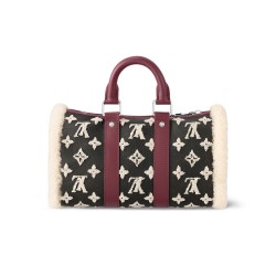 Louis Vuitton Shearling Keepall 25 shop Limited Edition LV Bag