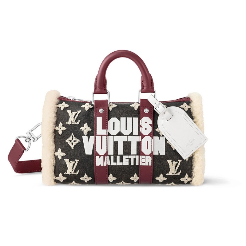 Louis Vuitton Shearling Keepall 25 shop Limited Edition LV Bag Louis Vuitton Shearling Keepall 25 shop Limited Edition LV Bag
