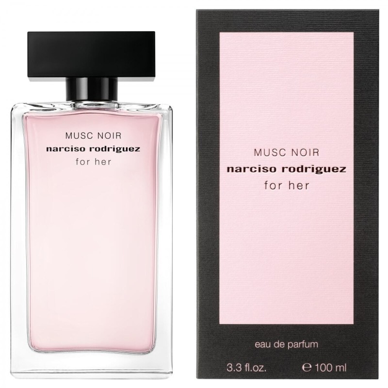 "Narciso Rodriguez For Her Musc Noir: A dark, musky, plum, suede." "Narciso Rodriguez For Her Musc Noir: A dark, musky, plum, suede."