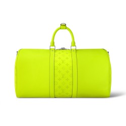 "Louis Vuitton Keepall 50 Bandoulière | Taïga & Monogram"