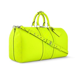 "Louis Vuitton Keepall 50 Bandoulière | Taïga & Monogram"