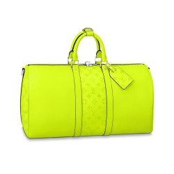 "Louis Vuitton Keepall 50 Bandoulière | Taïga & Monogram"