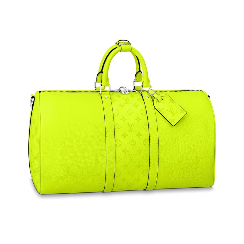 "Louis Vuitton Keepall 50 Bandoulière | Taïga & Monogram" "Louis Vuitton Keepall 50 Bandoulière | Taïga & Monogram"