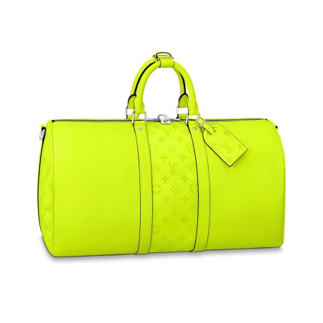 "Louis Vuitton Keepall 50 Bandoulière | Taïga & Monogram"