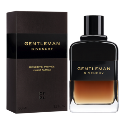 "Givenchy Gentleman Réserve Privée: A warm, sophisticated woody-amber scent."