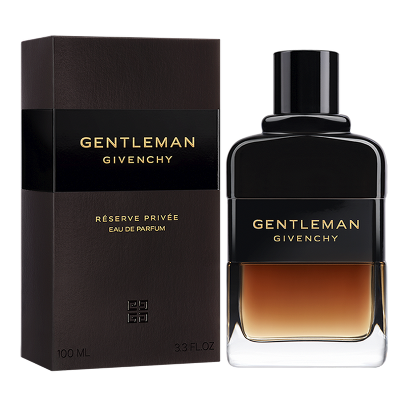 "Givenchy Gentleman Réserve Privée: A warm, sophisticated woody-amber scent." "Givenchy Gentleman Réserve Privée: A warm, sophisticated woody-amber scent."