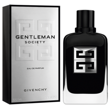 "Givenchy Gentleman Society: A modern, sophisticated woody-floral for men."